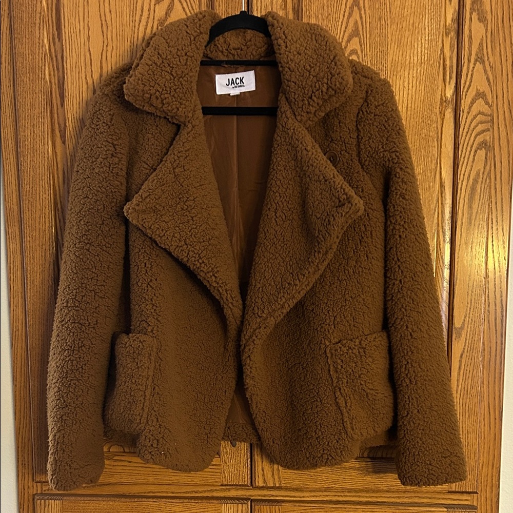 Jack by BB Dakota Warm Brown Teddy Jacket
